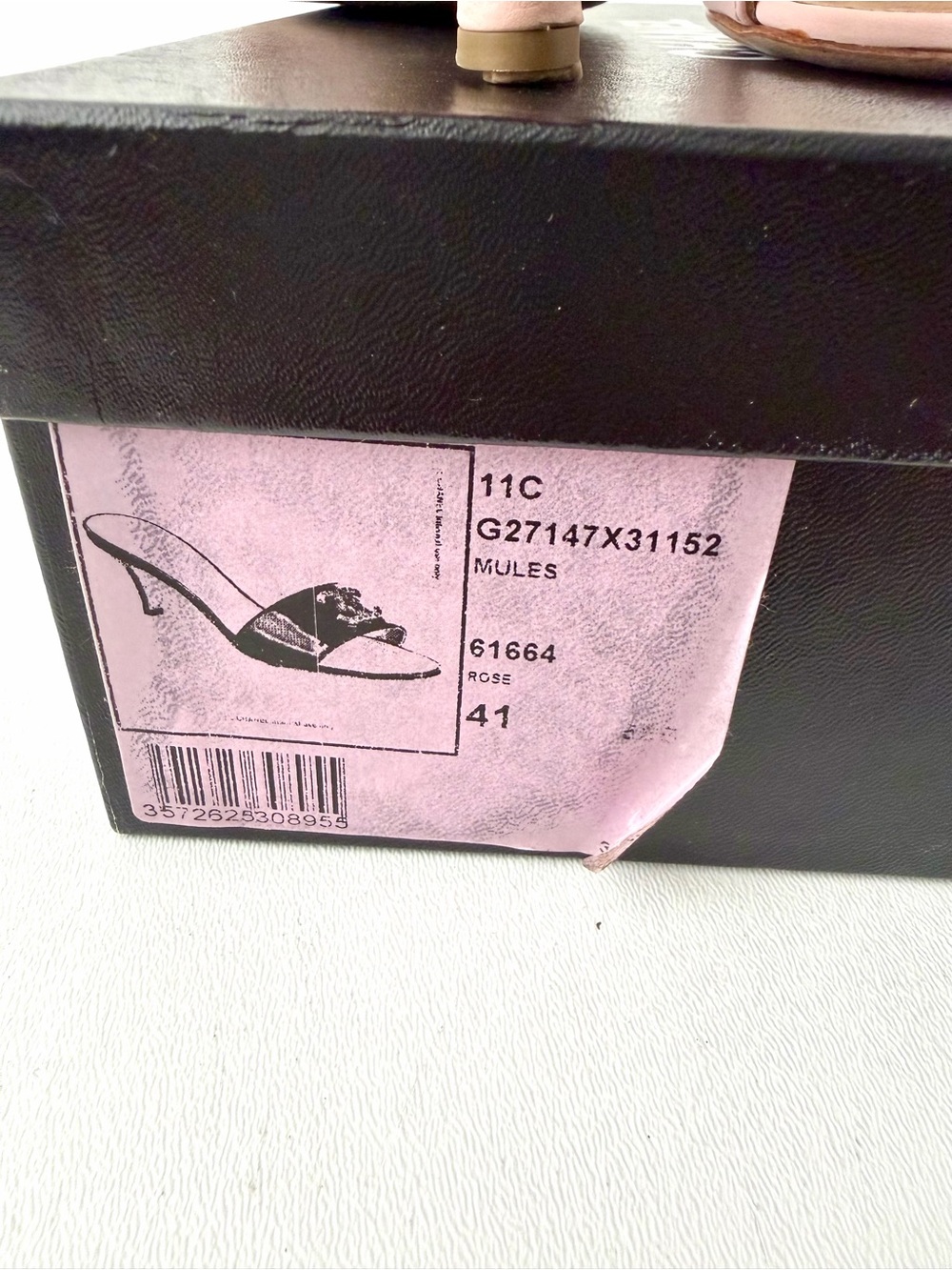 CHANEL | CC Logo Kitten Heel Mule Sandals Rose Pink Leather Open Toe EU 41 - Picture 13 of 13